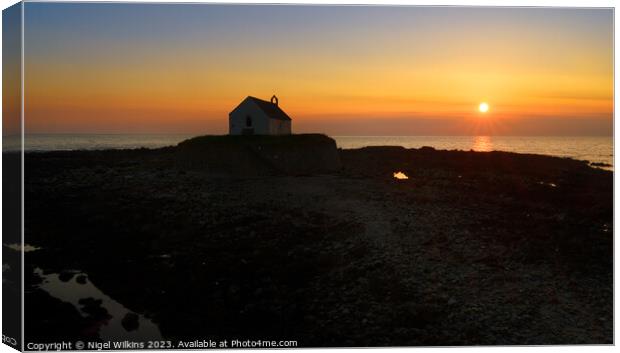 Anglesey Sunset Canvas Print by Nigel Wilkins