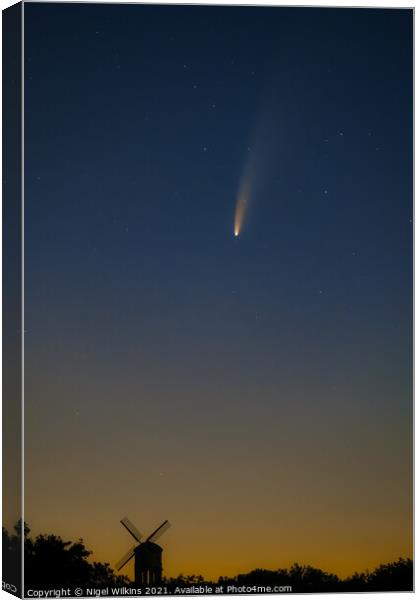 Comet Neowise Canvas Print by Nigel Wilkins