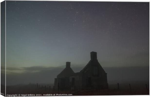 Moine House Canvas Print by Nigel Wilkins