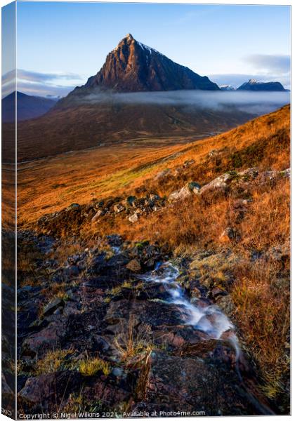 Stob Dearg, Buachaille Etive Mor Canvas Print by Nigel Wilkins