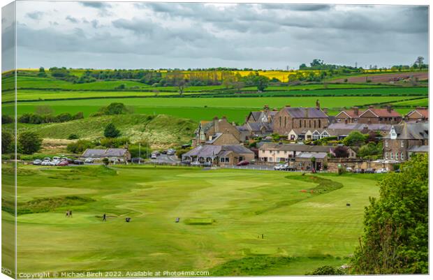 Majestic Alnmouth Golf Course Canvas Print by Michael Birch
