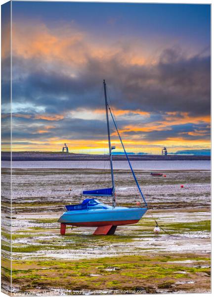Serene Sunset at a Yacht Haven Canvas Print by Michael Birch