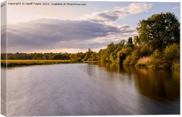 River Gt. Ouse Canvas Print by Geoff Taylor