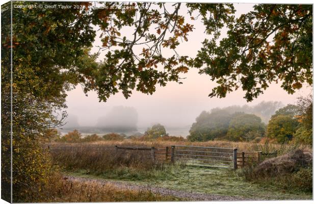 Misty morning Canvas Print by Geoff Taylor