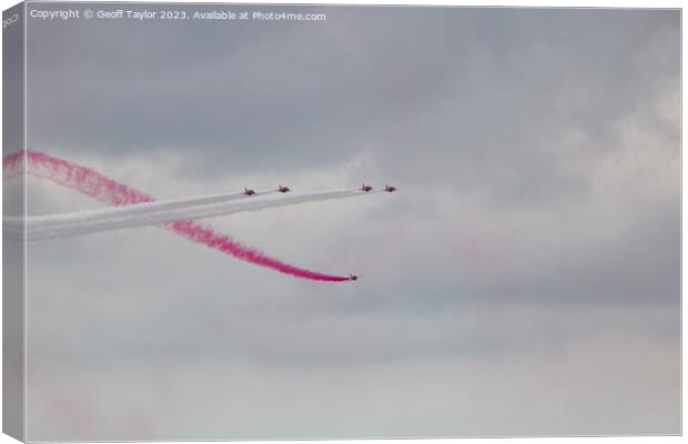 Red arrows Canvas Print by Geoff Taylor