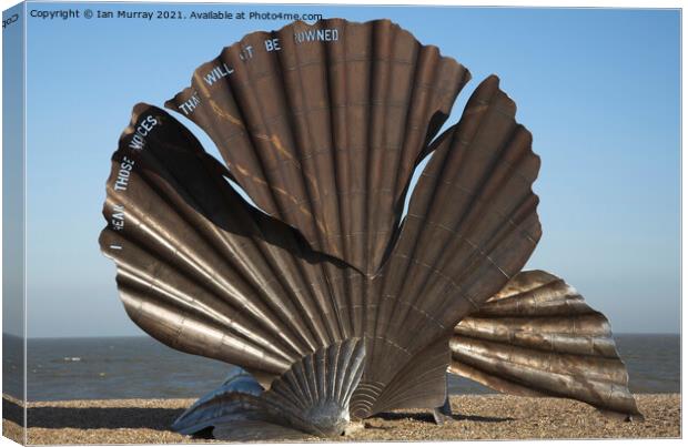 The Scallop, sculpture by Maggi Hambling  Canvas Print by Ian Murray