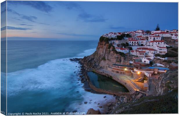 Azenhas do Mar, Sintra, Portugal Canvas Print by Paulo Rocha