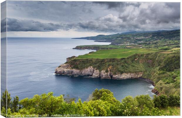 Azores, Sao Miguel island north coast panorama Canvas Print by Paulo Rocha