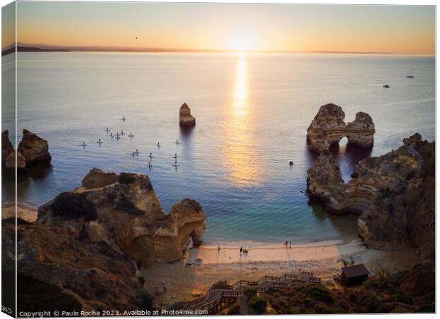 Camilo beach in Lagos, Algarve, Portugal Canvas Print by Paulo Rocha