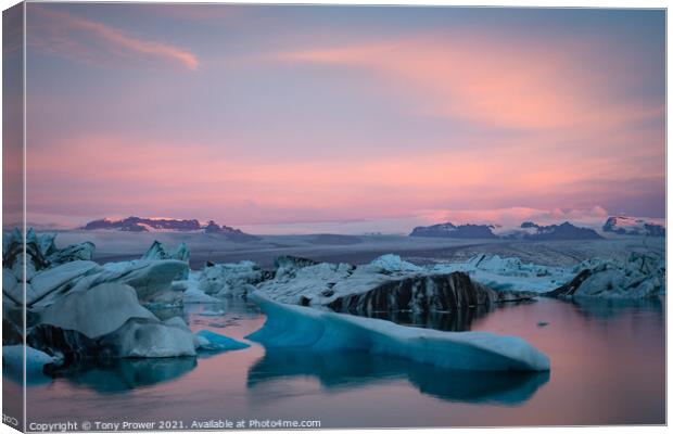 Pink Lagoon Canvas Print by Tony Prower