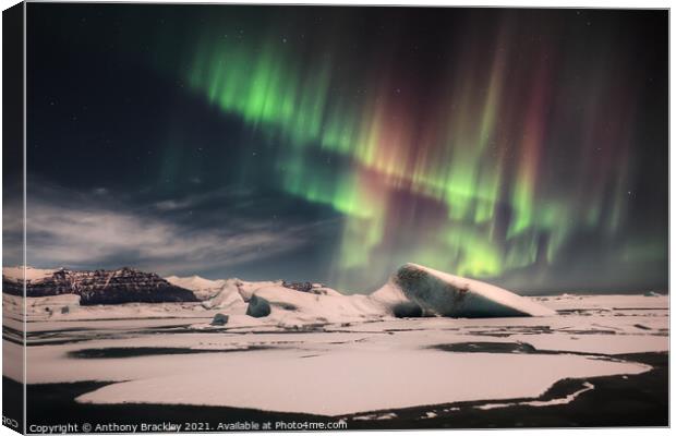 Arctic Aurora Canvas Print by Tony Prower