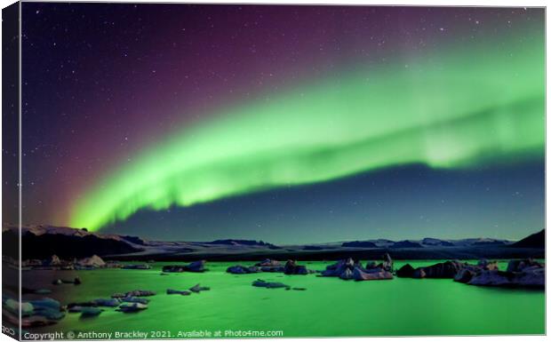 Green lagoon Canvas Print by Tony Prower