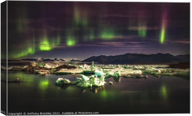 Dancing Aurora Canvas Print by Tony Prower