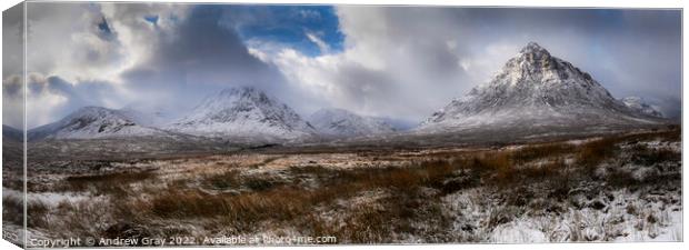 Buachaille Etive Mòr Winter Canvas Print by Andy Gray