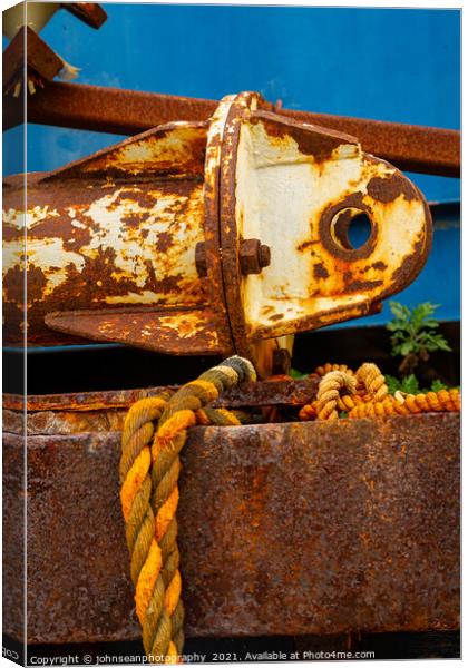 Fishy old Iron at Leigh-on-Sea Canvas Print by johnseanphotography 