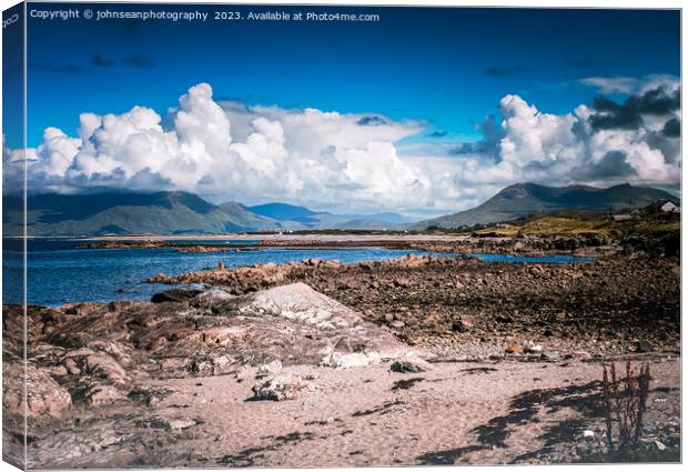 Connemara - a wild, rugged landscape Canvas Print by johnseanphotography 