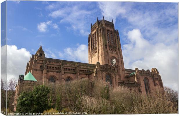 Liverpool Cathedral Canvas Print by Philip Brookes