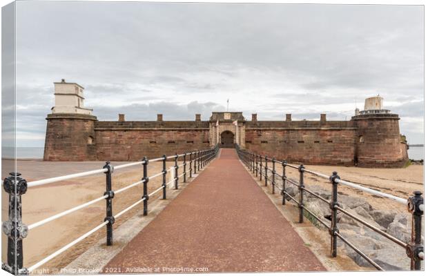 Fort Perch Rock, New Brighton Canvas Print by Philip Brookes