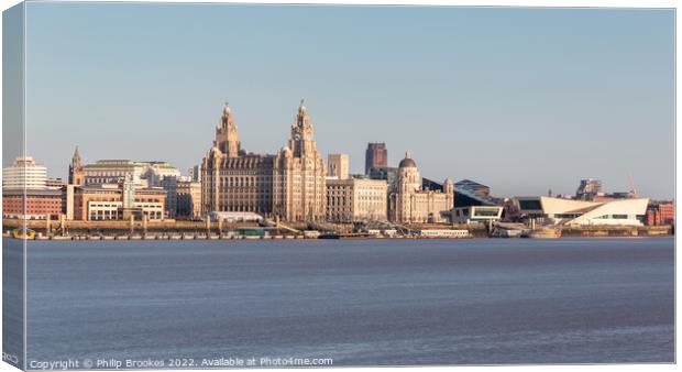 Liverpool Waterfront Canvas Print by Philip Brookes
