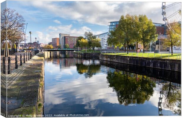 Dukes Dock, Liverpool Canvas Print by Philip Brookes