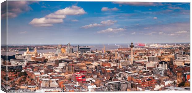 Liverpool Panorama Canvas Print by Philip Brookes