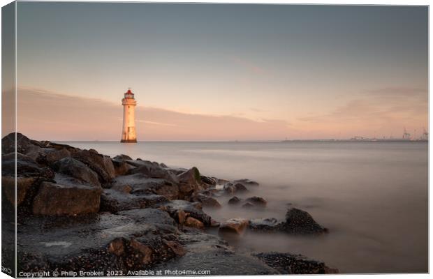 New Brighton Sunrise Canvas Print by Philip Brookes