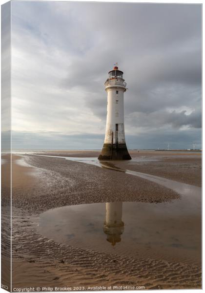 New Brighton Lighthouse Canvas Print by Philip Brookes