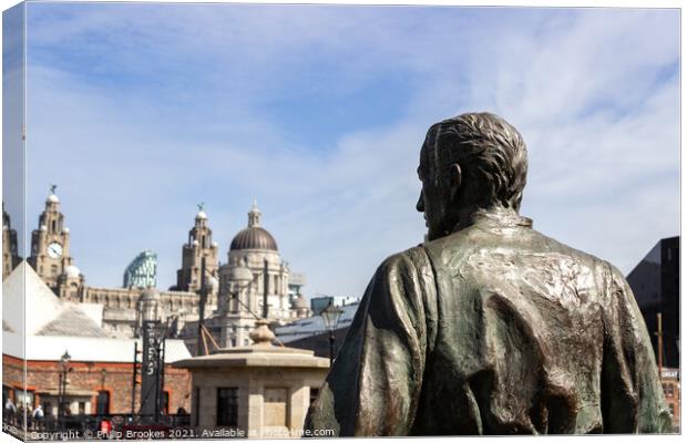 Iconic Liverpool Canvas Print by Philip Brookes