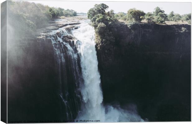 Devil's Cataract at Victoria Falls in Zimbabwe Canvas Print by Dietmar Rauscher
