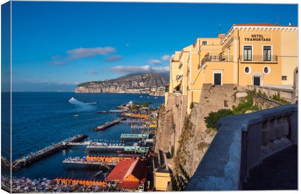 Hotel Tramontano in Sorrento, Campania, Italy Canvas Print by Dietmar Rauscher