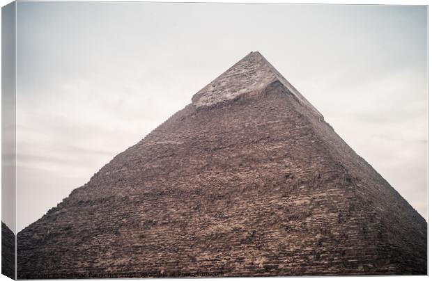 Great Pyramid of Giza buildt by Cheops Canvas Print by Dietmar Rauscher