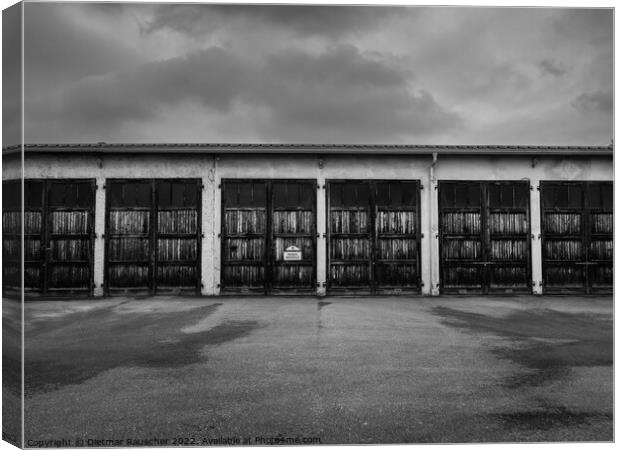 Garage of the Public Bus Service in Amstetten, Austria Canvas Print by Dietmar Rauscher