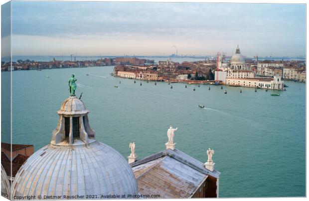 Cityscape of Venice with Santa Maria Salute Canvas Print by Dietmar Rauscher