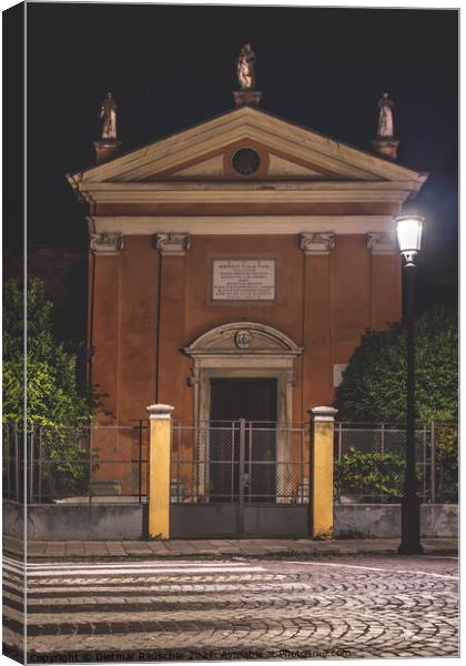 Chiesa San Luca Evangelista Church in Padova at Ni Canvas Print by Dietmar Rauscher