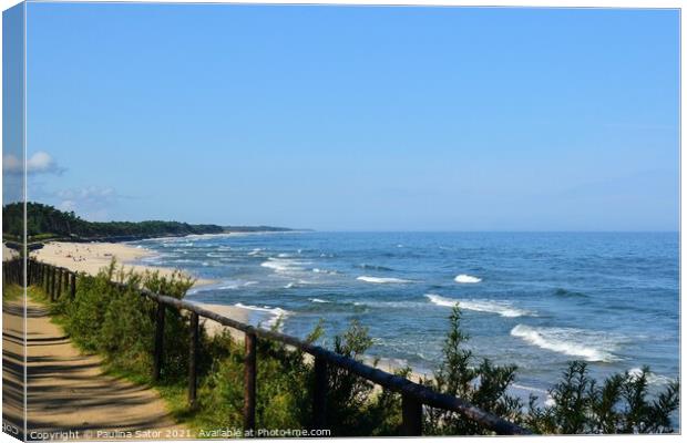 Baltic sea, Poland Canvas Print by Paulina Sator