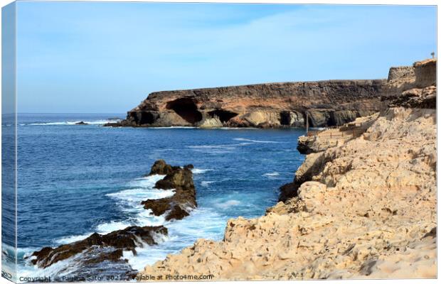 Ajuy village, Fuerteventura Canvas Print by Paulina Sator