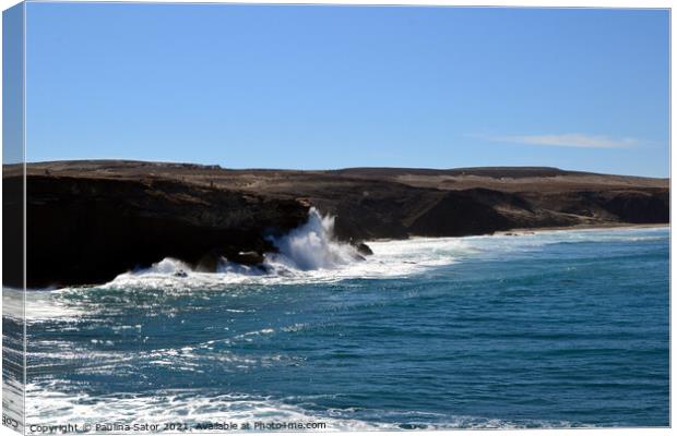 Ajuy, Fuerteventura Canvas Print by Paulina Sator