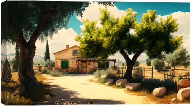 Tuscany landscape Canvas Print by Paulina Sator