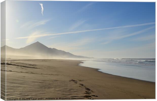 Playa de Cofete, Fuerteventura Canvas Print by Paulina Sator