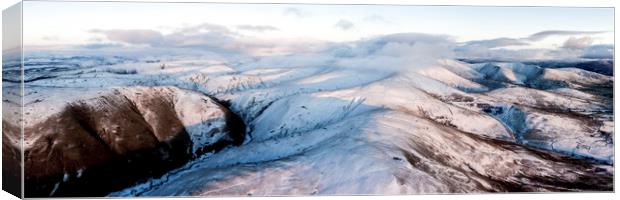 Howgill Fells in winter yorkshire dales Canvas Print by Sonny Ryse