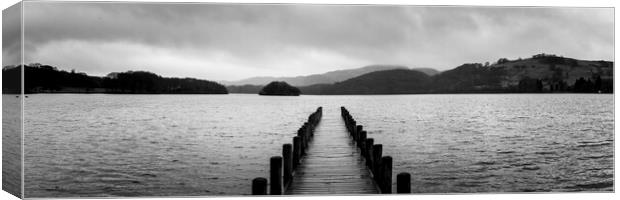 Coniston Water Boat Jetty Lake District Canvas Print by Sonny Ryse