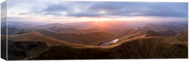 High Street Aerial Lake District Canvas Print by Sonny Ryse