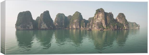 Ha Long Bay pinnacles Vietnam Canvas Print by Sonny Ryse