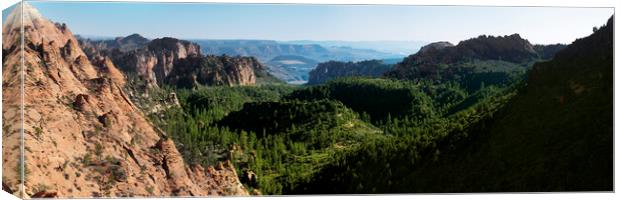 Zion National Park valleys USA Canvas Print by Sonny Ryse