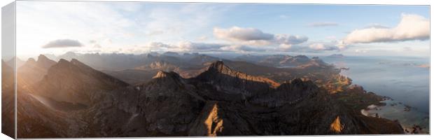 Bodo Mountains Norland Norway Canvas Print by Sonny Ryse