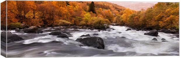 Espedalsana River Autumn rapids Rogaland Norway Canvas Print by Sonny Ryse