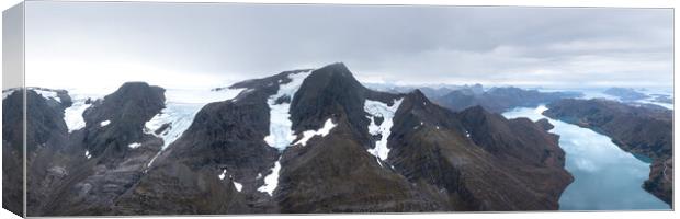 Svartisen Glacier Saltfjell mountain range Nordland Norway Canvas Print by Sonny Ryse