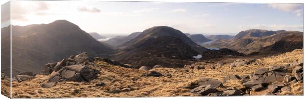 Brandreth and haystacks and buttermere ennerdale valley Lake-Dsitrict Canvas Print by Sonny Ryse