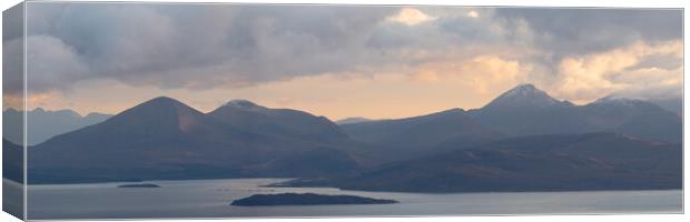 Isle of Sky Cuillin Mountains Scotland Canvas Print by Sonny Ryse