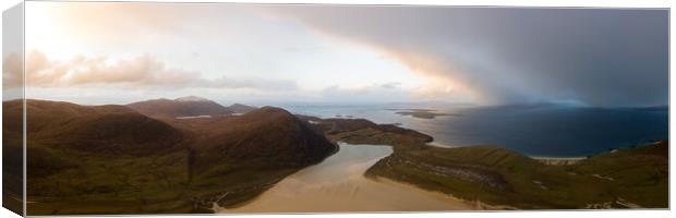 Leverburgh Isle of Harris Aerial Outer Hebrides Canvas Print by Sonny Ryse